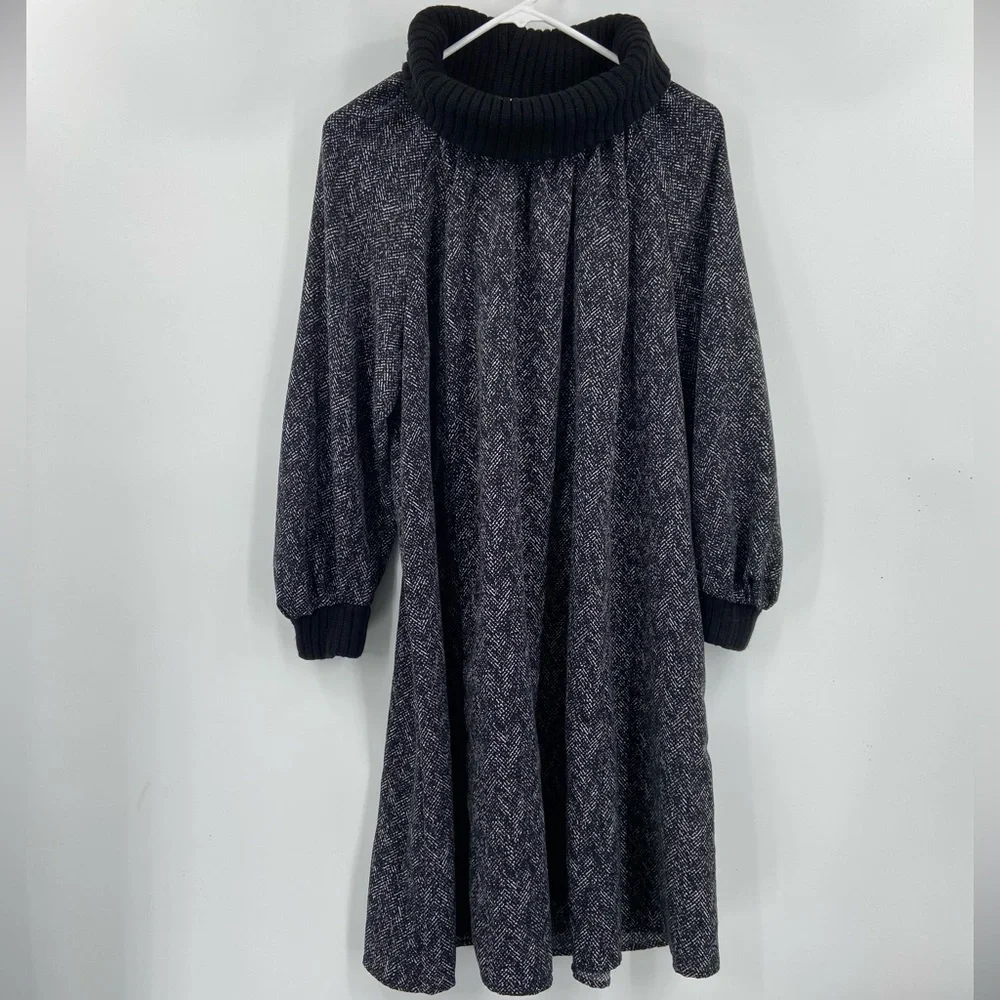 Anthro Cowled Chinon Dress Turtleneck Neck‎ Corey Lynn Calter XS
